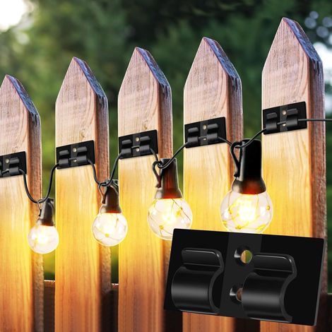 15 Clips de Câble Auto-Adhésifs pour Guirlande Lumineuse, Fixation Pratique pour Décorations de Noël et Bureau (1/5)