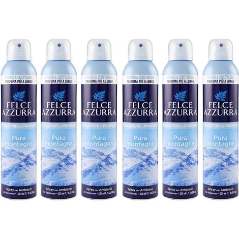 SET 6 FELCE AZZURRA DEODORANTE CASA SPRAY 250 ML PURA MONTAGNA (1/4)