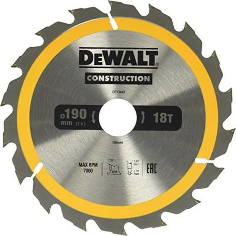 DeWALT DT1943-QZ hoja de sierra circular 1 pieza(s)