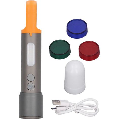 5-stufige, wiederaufladbare Taschenlampe, IP65 wasserdicht, Typ C, Teleskopfokus, 2000 mAh, Handtaschenlampe