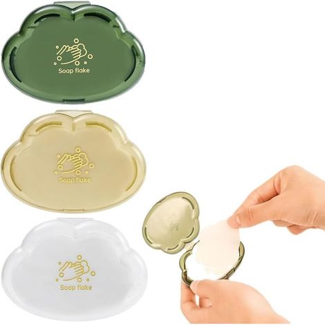 [JAMAIS UTILISÉ] 150 Pcs Feuille de Savon de Voyage Feuilles de Savon en Papier Feuilles de Savon de Voyage 3 Boîte Feuilles de Savon Feuilles de Savon Portable pour ExtéRieur Camping Randonnée