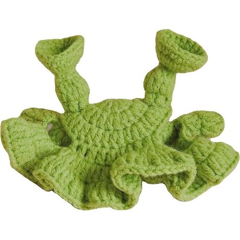 Bonnet tricoté pour animaux de compagnie avec trous pour les oreilles, accessoire de déguisement mignon pour chats, style dessin animé