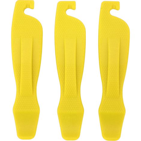 3-teiliges Set rutschfester Nylon-Fahrradreifenheber – Robustes Reparaturwerkzeug für Fahrradschläuche – Gelb (1/5)