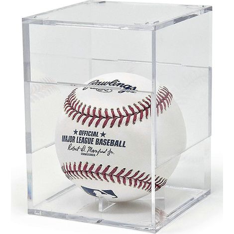 Vitrine pour balles de baseball, support cubique en acrylique protégé contre les UV, boîte carrée transparente, vitrine officielle pour autographes de balles de baseball - niubi (1/5)
