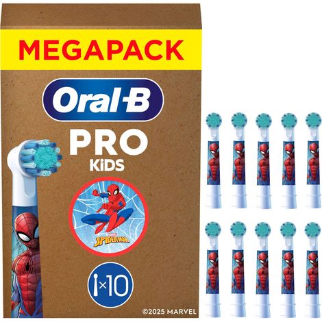 Oral-B Aufsteckbürsten Kids Spiderman 10er FFU Aufsteckbürsten