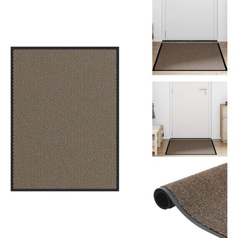 Paillasson Marron 80x120 cm - Paillasson - Paillasson De Porte - Paillasson De Bienvenue - Paillasson De Porte Extérieur (1/5)