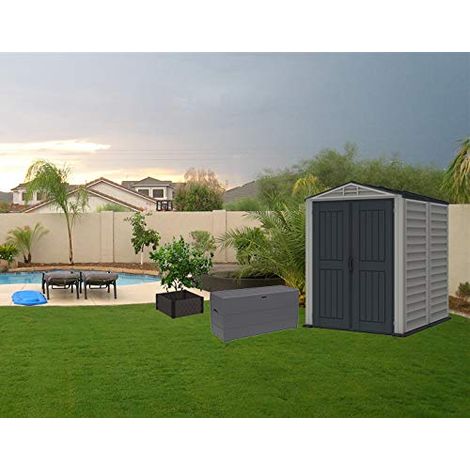 CASETA COBERTIZO DE PVC JARDIN YARMATE 5X5 DURAMAX (1/5)