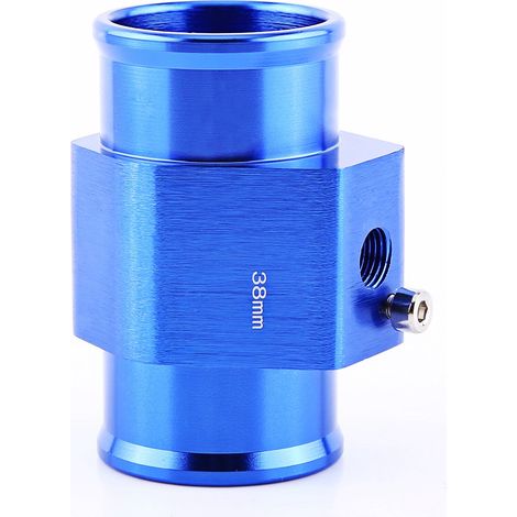 Adaptateur universel en métal pour capteur de température d'eau automobile, raccord de tuyau, bleu, 38 mm