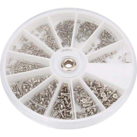 600 mini vis à tête fraisée cruciforme plate M1/M1.2/M1.4/M1.6 en acier inoxydable pour lunettes, montres et téléphones (1/5)