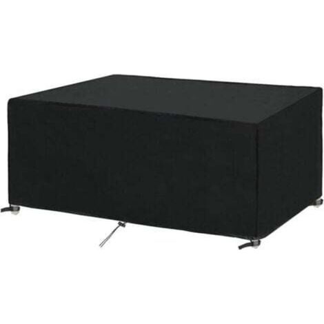 -Housse Salon de Jardin 180x100x75cm Protection Bache Table de Jardin Mobilier Extérieur Imperméable Coupe-Vent Anti-UV Résistant Au Froid-- (1/4)