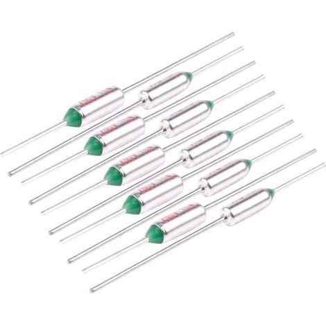 10 pezzi Fusibile termico 250V 10A TF Interruzione a temperatura di 120 gradi Celsius (1/4)