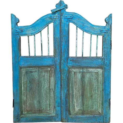 Puerta de madera acabado artesanal 80x3x103h cm