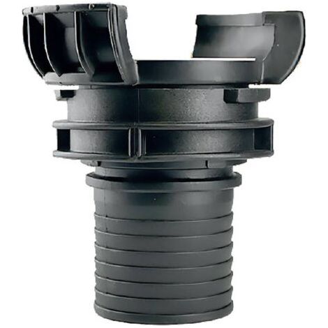 Demi raccord symétrique Guillemin, pompier, à douille annelée réduite - polypropylène DN 40 x 40mm