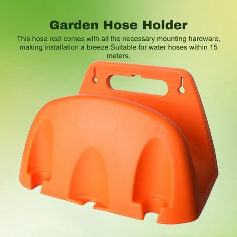 Garden hose holder, heavy-duty wall hanger, robust water irrigation tool organizer for (1/5)