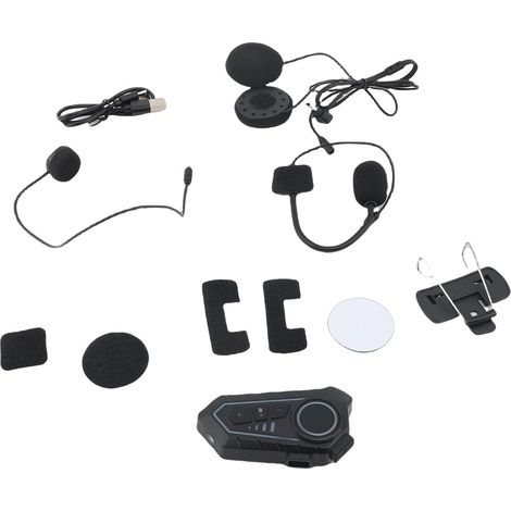 Casque Bluetooth moto IP56 – Haut-parleur 6.0 étanche anti-bruit Type C (1/4)