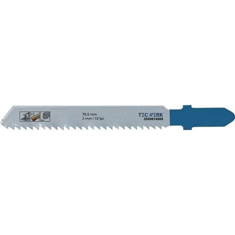 TECWERK Stichsägeblatt Gesamt-L.76,5mm Zahnt.2mm HSS 5 St./Karte TECWERK (1/2)