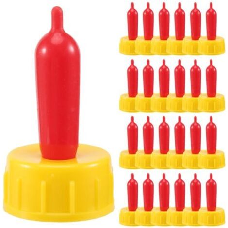 25 piezas Serie Pritchard de tetinas de alimentación para corderos y cabritos (1/4)