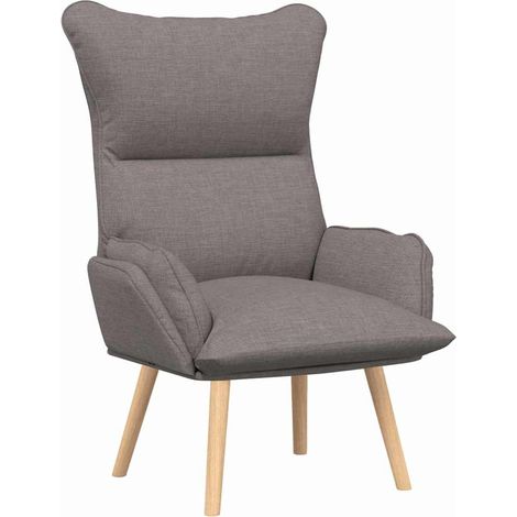 Fauteuil relax Fauteuil Taupe 69 x 74 x 93 cm Tissu et Contreplaqué (1/5)