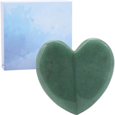 Plaque Gua Sha en Pierre de Jade Naturelle pour Massage Anti-Âge du Visage, Cou et Corps (1/5)