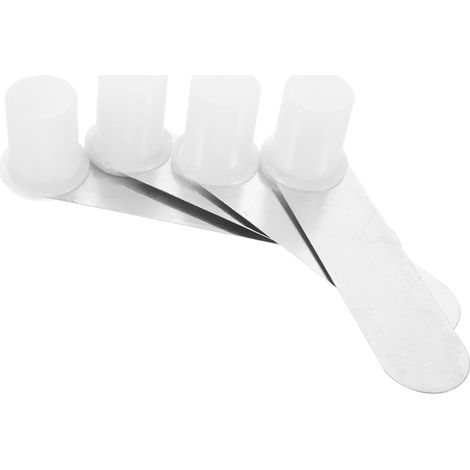 Lot de 4 supports moustiquaire en acier inoxydable pour lit (1/5)