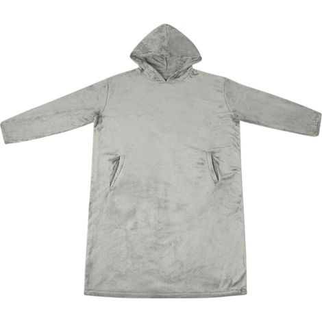 vidaXL Sudadera manta Gris M Franela (1/2)