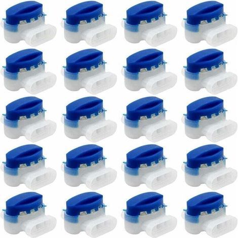 20 connettori per cavi impermeabili, con riempimento in gel, ideali per giardino, robot e tosaerba. (1/4)