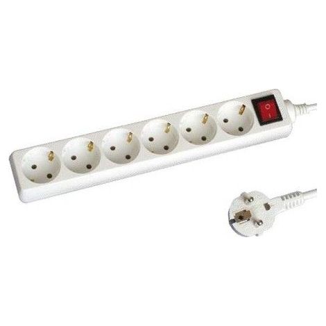 6 Mehrfachsteckdosen mit Schalter 5 Meter Kabel GSC 0000796