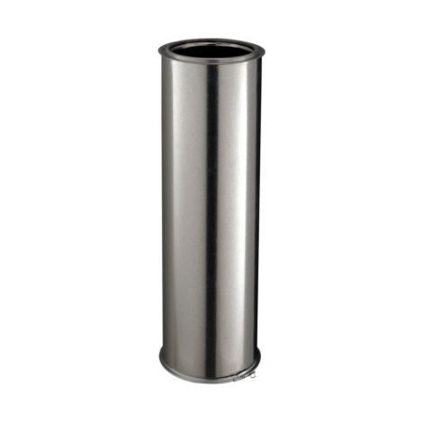 Poujoulat – Conduit de fumée intérieur inox/galva droit 25 cm DN230 – Résistance à la corrosion – Pour installations en milieu humide