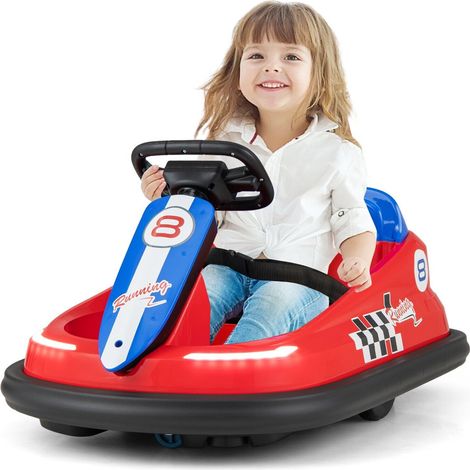 Kids Ride On Bumper Car 6V Electric Ride On Bumping Racing Toy Car 360° Swivel (1/5)