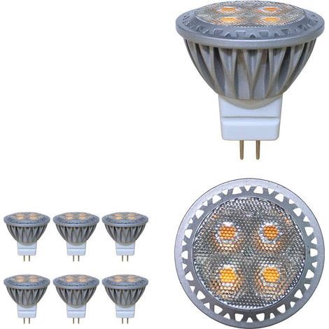ampoule LED MR11 GU4 spot 3 W 12 volts Super Bright égal à ampoule halogène 35 W 280LM 30 ° Angle de faisceau Blanc froid 6000K Lot de 6 unités [Classe énergétique A+] (1/5)