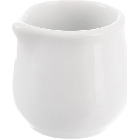 Crémier - Porcelaine Blanche - 40 ml - 5 x 4,5 cm - Bec Verseur - 1 Pièce (1/5)