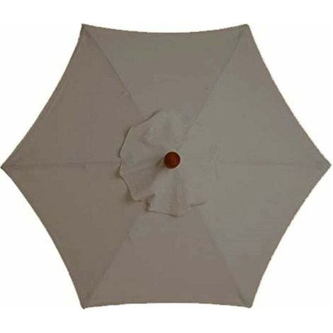 FENOPLASTICAHousse De Rechange pour Parasol - 6 Baleines - 3 M - Imperméable - Anti-Ultraviolet - Tissu De Rechange (3M / 9.8Ft,Khaki)