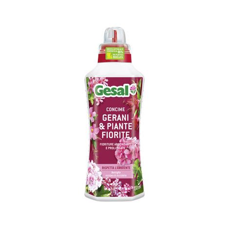 Engrais liquide Gesal Géranium 750 ml – Floraison abondante et prolongée