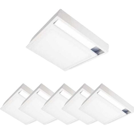 Kit en Saillie pour Dalle LED Slim 60x60 - Pack de 6 / Blanc - SILUMEN