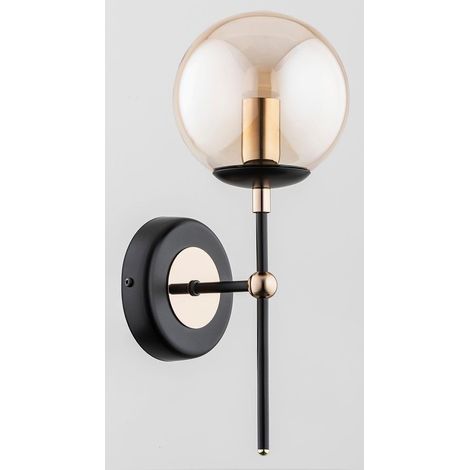 Alfa Itoris 28360 applique murale nero oro ambra