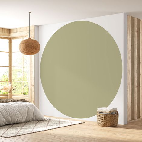 Papier peint rond / cercle - Couleur Tendance - 731 - Diamètre 30 cm (1/4)