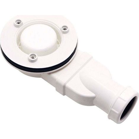 Pour receveur de douche bac à douche extra-plat mod. Salle de douche en plastique anti-odeur ABS vasque plat drain accessoires. blanc (1/4)