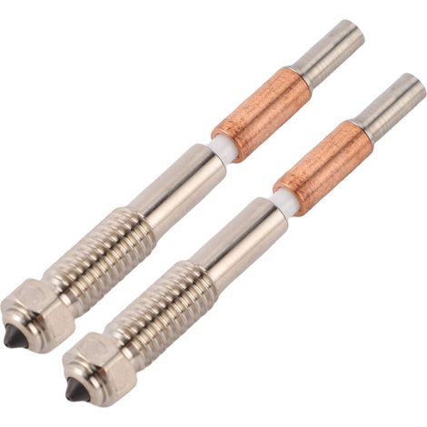 2 pièces buse imprimante 3D intégrée pour QIDI PLUS 4, remplacement rapide en acier trempé bimétal, 0,8 mm (1/5)