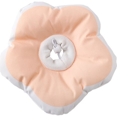 Collier De Récupération Pour Chat - Design Fleur Doux - Empêche Lécher Gratter - Taille S Rose (1/5)