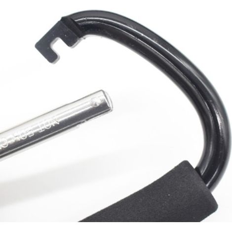 Tragbarer, wiederverwendbarer Haken aus einer Aluminiumlegierung – großes, robustes Modell zum Einkaufen, für Kinderwagen, Trekking und Wandern. (1/2)