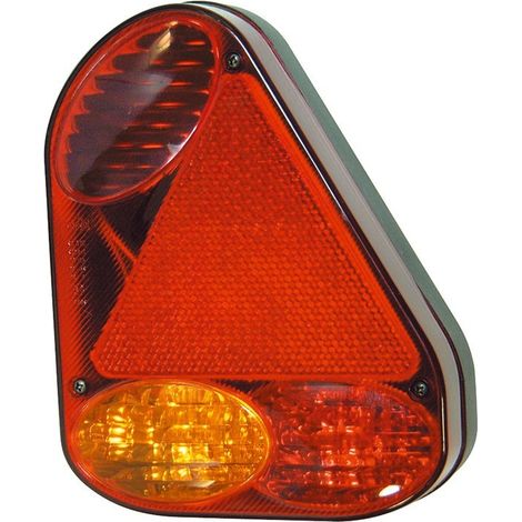 Feu arrière droit 5 fonctions 12V – Clignotant, stop, veilleuse, brouillard, triangle réfléchissant – Dimensions 220 x 175 x 50 mm – CEA (1/2)