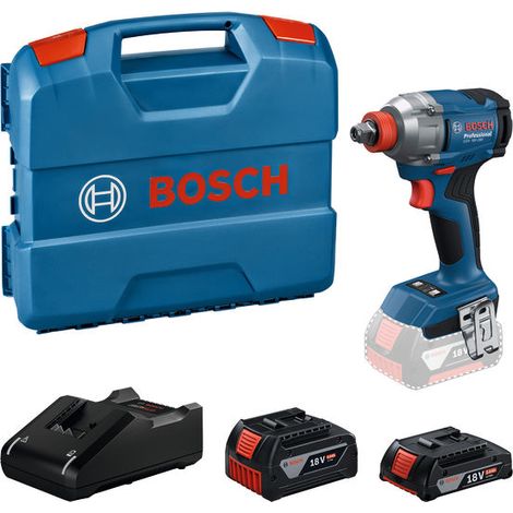 Bosch Professional 18V System Akku-Schlagschrauber GDX 18V-285 (inkl. 1x GBA 4.0Ah Akku, 1x GBA 2.0Ah Akku, GAL 18V-40 Ladegerät, L-Case)