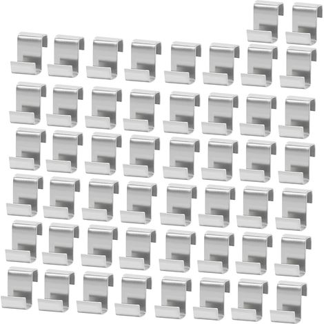 Lot de 50 clips en Z pour vitres de serre en acier inoxydable - Clips de fixation en Z pour serre, vitres, accessoires de rechange (1/5)