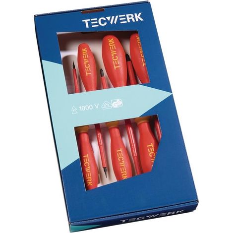 TECWERK Schraubendrehersatz 7-tlg.Schlitz/PH VDE TECWERK (1/4)