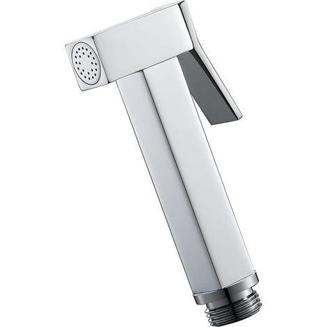 Cabezal de bidé portátil FOREHILL, cabezal de inodoro cuadrado de latón, cabezal de bidé portátil de pared para limpieza de baño, cromado (1/5)