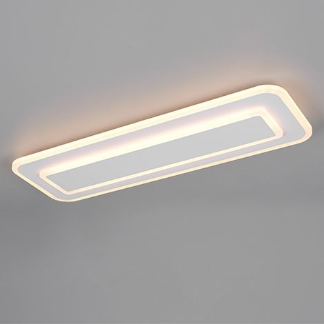 Lampe de plafond moderne Riva blanc 60 cm - 636716131 (1/3)