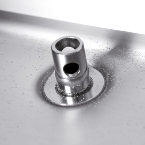 Opt.: décharge - 1 pc cuvette bruleurs - 2 feux - Diamond