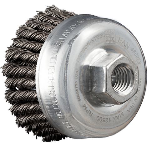 PFERD POS Topfbürste 2-reihig gezopft TBG HD Ø 65 mm M14 Stahl-Draht-Ø 0,50 mm Winkelschleifer (1/3)