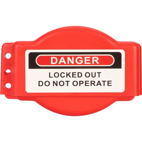 Ortviai Lototage de Valve Sécurité pour Energie Isolation LOTO Impact Proof avec verrouil de Valve, ajustable de 25 à 165mm