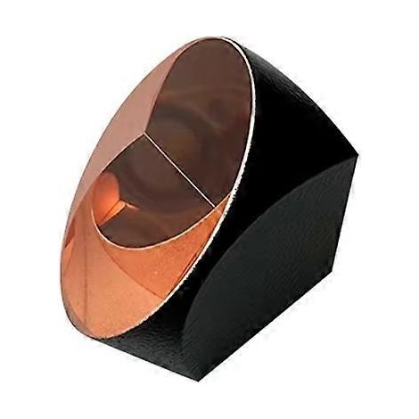 Prisme cubique d'angle de 25,4 mm, prisme optique de haute précision pour station totale, instrument de topographie, revêtement en cuivre